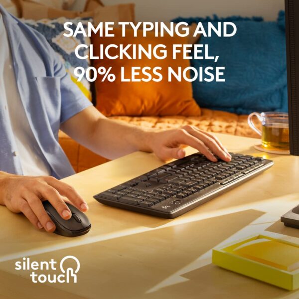 Authentic Logitech MK295 Silent Wireless Keyboard Mouse Combo - Image 7