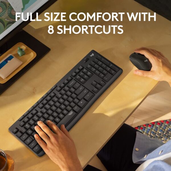 Authentic Logitech MK295 Silent Wireless Keyboard Mouse Combo - Image 6
