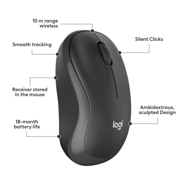 Authentic Logitech MK295 Silent Wireless Keyboard Mouse Combo - Image 4