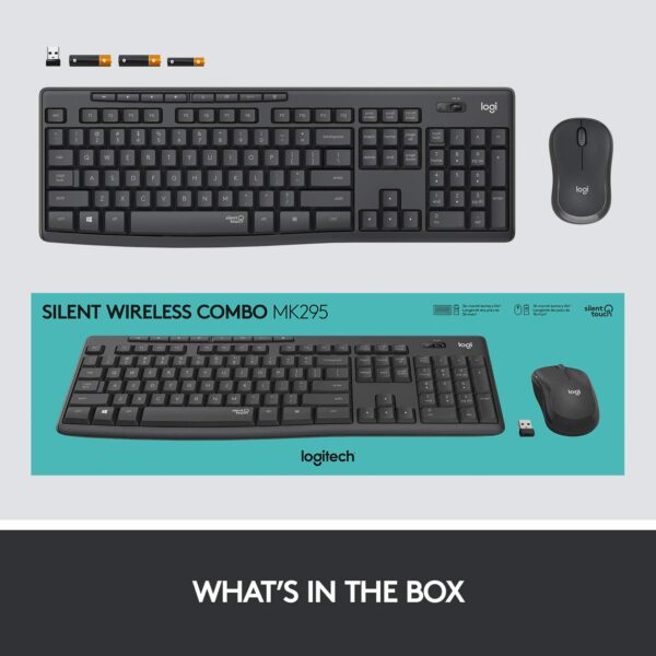 Logitech MK295 Silent Wireless Keyboard Mouse Combo