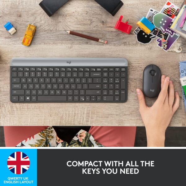 Authentic Logitech MK470 Slim Wireless Combo - Image 5