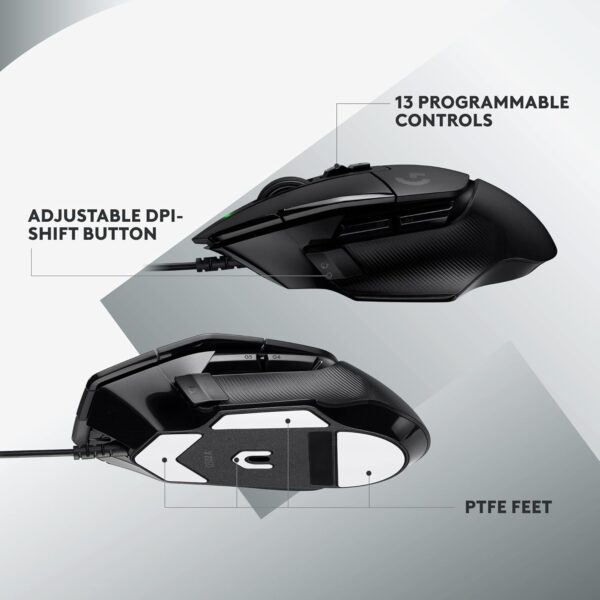 Authentic Logitech G502 X Wired Gaming Mouse Graphite - Image 4
