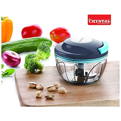 Crystal Xpress Pull & Chop - Mini, Vegetable & Fruits Cutter, Durable Kitchen Tool, For Everyday Use